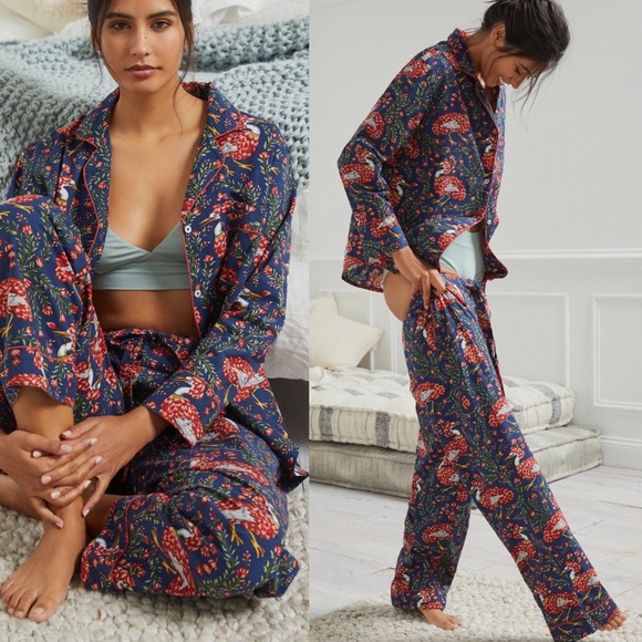 Anthropologie Other - Anthropologie PrintFresh Queen Lotus Pajamas Set